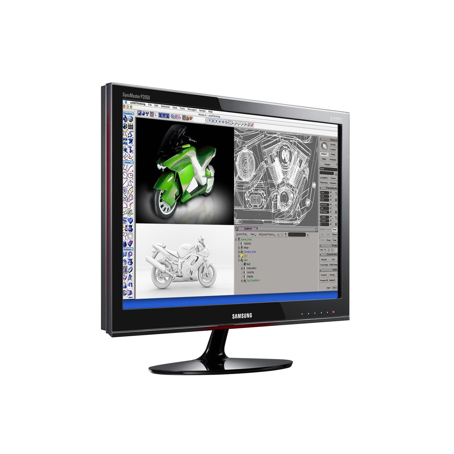 Samsung P2050 20-Inch Widescreen Touch of Color LCD Monitor - Rose